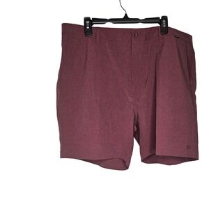 7 Diamonds Dynamic Performance Shorts Athletic Stretch Maroon Men's‎ Size 40